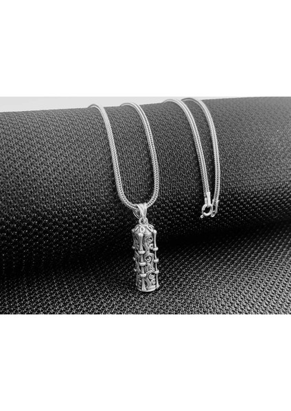 925 Ayar Gümüş Cevşeni Kebir Dualı Erkek Kolye fiyatları