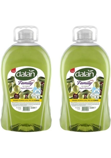 Dalan - Sıvı Sabun Zeytin 3 Lt - 2 Adet