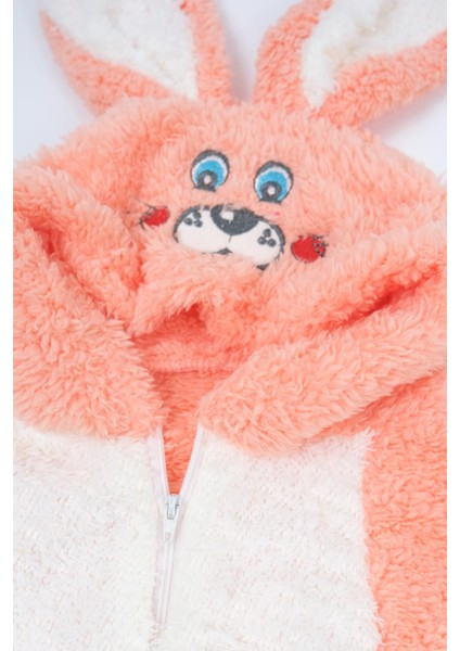 Unisex Çocuk Erkek Kız Tavşan Kulaklı Uyku Tulum Fermuarlı Peluş fiyatları