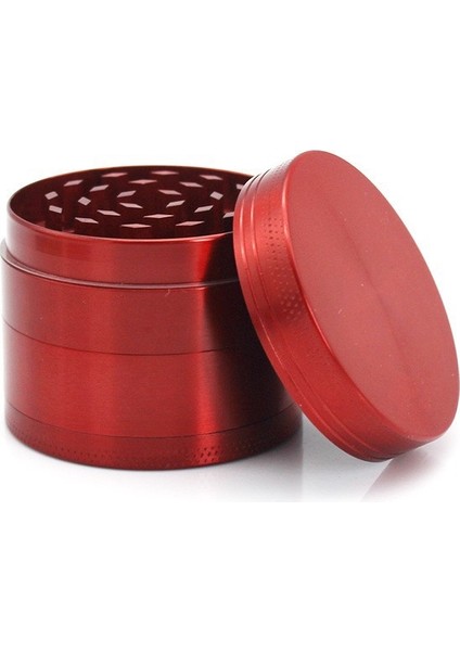 40MM 4 Parça Alüminyum Öğütücü - Kırmızı (Yurt Dışından)