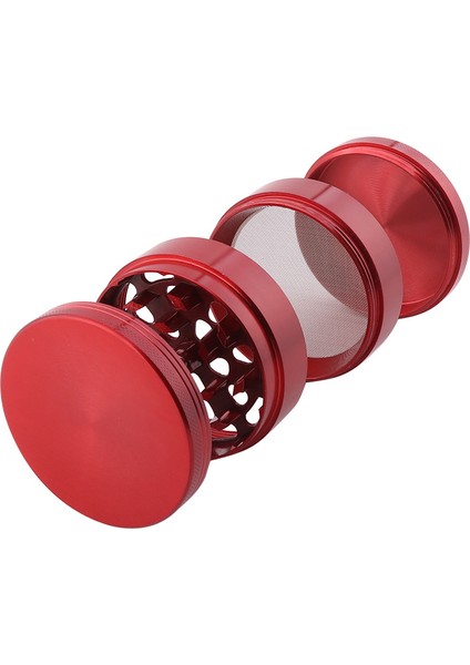 40MM 4 Parça Alüminyum Öğütücü - Kırmızı (Yurt Dışından)