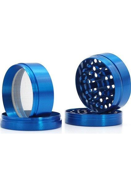 40MM 4 Parça Alüminyum Öğütücü - Mavi (Yurt Dışından)