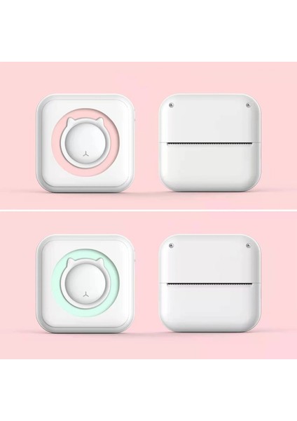 Taşınabilir Mini Termal Kablosuz Bt 203DPI Etiket Yazıcı - Pembe (Yurt Dışından)