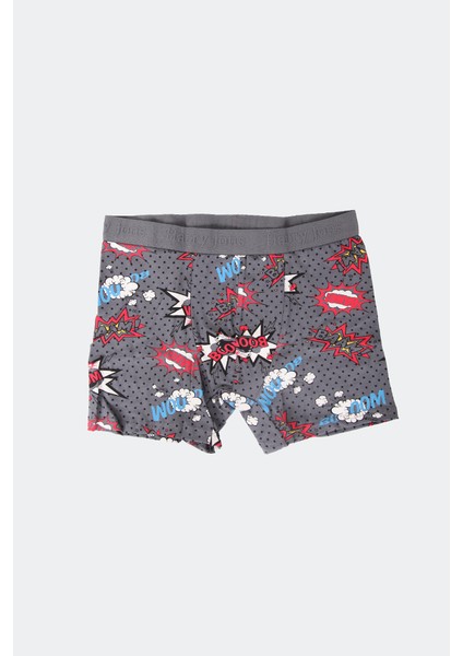 Erkek 3'lü Desenli Renkli Pamuklu Premium Paket Boxer indirimleri