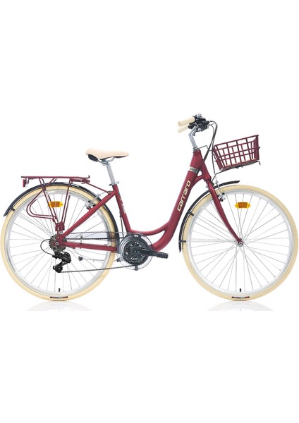 Juliet 28'' 21V Vb Şehir Bisikleti Mat Kırmızı 43CM