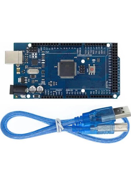 Arduino Mega 2560 R3 Klon USB Chip CH340 (Usb Kablo Dahil)