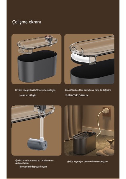 Büyük Kapasiteli Kedi Evcil Hayvan Içme Çeşmeleri (Yurt Dışından) fiyatları