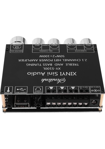 Bluetooth 5.0 2.1 Kanal Güç Ses Stereo Subwoofer Amplifikatör Kartı 50WX2+100W Hoparlör Amp XY-S100L (Yurt Dışından)