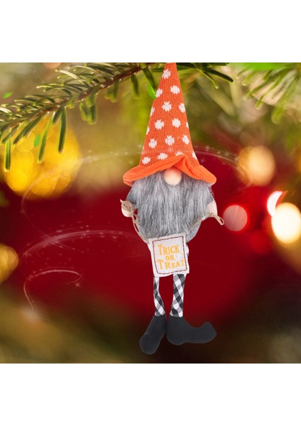 Cadılar Bayramı Ev Partisi Ev Dekorasyon Masa Dekor Uzun Bacaklar Yüzü Olmayan Gnome Bebek Cadılar Bayramı Asılı Süsler, Bir (Yurt Dışından)