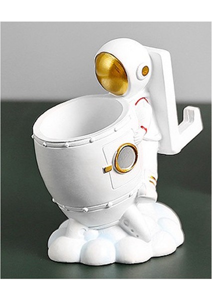 Astronot Kalem Tutucu/kalem Kalem Bardak Tutucu, Astronot Figürleri Çocuk Odası Masa Dekoru, Süsleme Uzay Sevgilisi (Yurt Dışından) fırsatları
