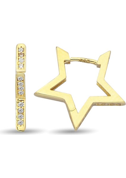 - Küpe - 14 Ayar Altın - Gramı : 2.54