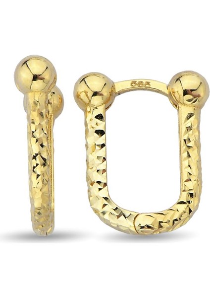 - Küpe - 14 Ayar Altın - Gramı : 3.22