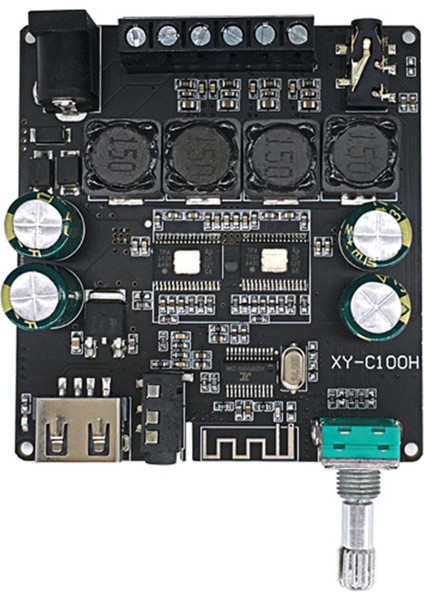 XY-C100H Bluetooth5.0 Dijital Amplifikatör Kartı TPA3116D2 100W+100W 2 Kanallı Hıfı Sürüm 2.0 Stereo Ses Modülü DC5-26V (Yurt Dışından)