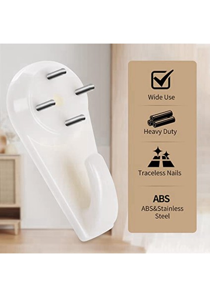 Sıva/beton Duvar Kancaları, Hasarsız Kanca Asma Seti, Delme Gerekmez, 40'lı Set (Yurt Dışından) fırsatları