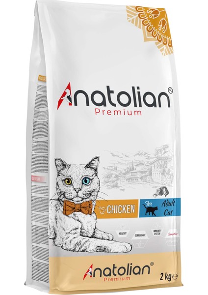 Anatolian Premium Adult Chicken Yetişkin Tavuklu Kedi Maması 4 kg