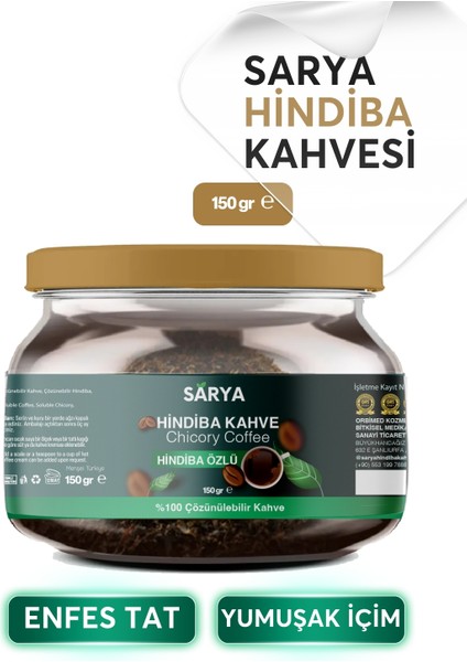 Hindiba Kahvesi Detox Kahve 1 Aylık - (60 Kullanım) Net 150GR