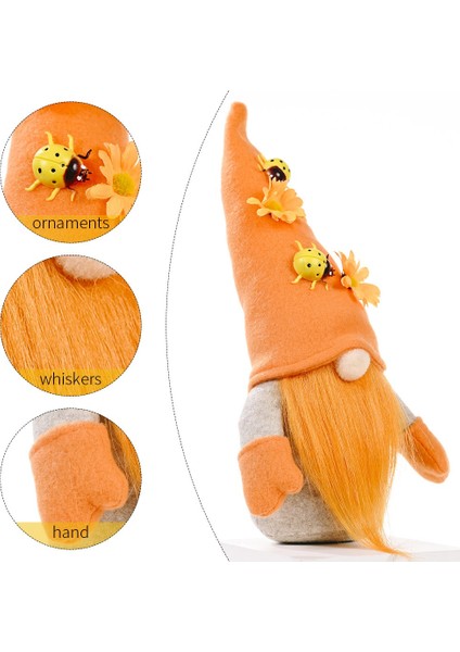 2 Adet Cüce Gnome Yüzü Olmayan Bebek Peluş Bebek Hediye Süsler Düğün Hasat Festivali Parti Ev Dekorasyon (Yurt Dışından)