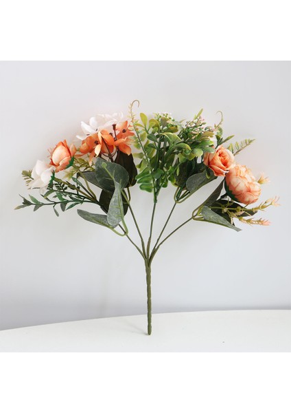 2 Adet, Ortanca Çiçek Buketi Masa Düğün Buketleri Parti Ev Dekorasyonu Için (Şampanya) (Yurt Dışından) indirimleri