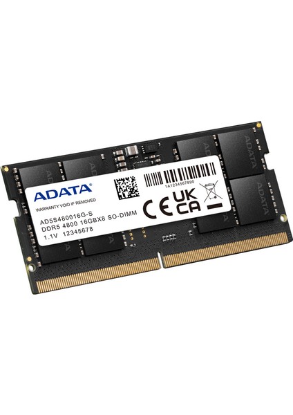 A-Data 16GB Ddr5 4800MHZ Sodımm Premıer AD5S480016G-S Notebook Ram