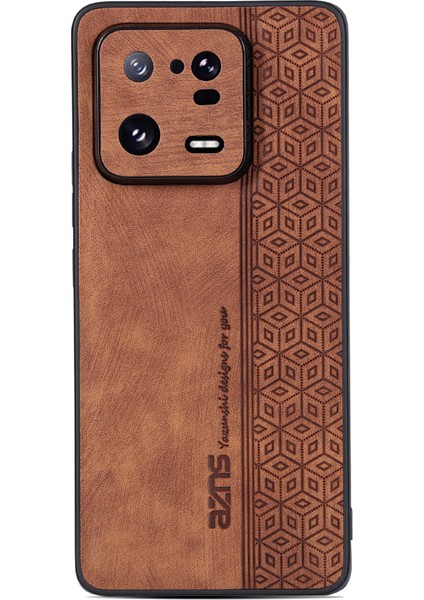 Xiaomi 13 Pro 5g Şok Geçirmez Pu Deri+Tpu Telefon Kapağı Baskılı Desen Anti-Çizelge Cep Telefon Kılıfı-Kahverengi (Yurt Dışından) fiyatları