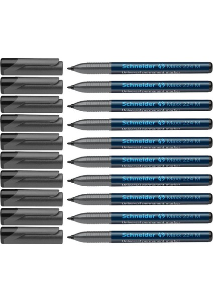 Maxx 224 M Asetat Kalemi 1.0 mm Siyah 10'lu indirimleri