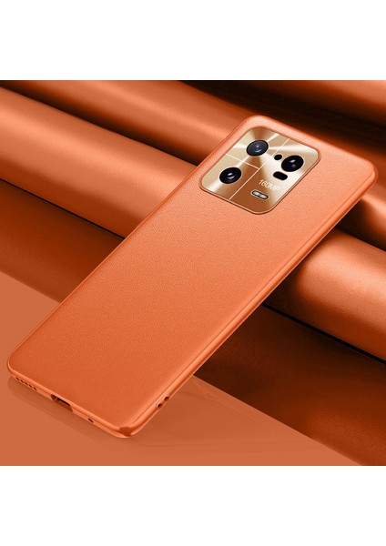 Xiaomi 13 Pro 5g Pu Deri Kaplamalı Tpu+Pc Hibrid Kapak Damla Geçirmez Koruyucu Telefon Kılıfı-Turuncu (Yurt Dışından) fiyatları