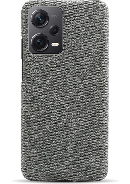 Xiaomi Redmi Için Note 12 Pro+ 5g Şok Geçirmez Akıllı Telefon Kılıfı Düz ​​renk Sert Pc+ Bez Telefon Kapağı-Gri (Yurt Dışından) fiyatları