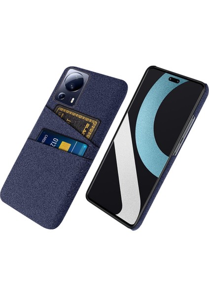 Xiaomi Civi 2 5g/12 Için Lite Ne 5g Anti-Çizelge Önleyici Sabit Pc Koruyucu Kapak Bez Doku Çift Kart Yuvaları Telefon Kılıfı-Mavi (Yurt Dışından)