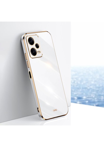 Xiaomi Redmi Için Xinli Telefon Kılıfı Note 12 Pro+ 5g Elektraplatma Altın Kenar Koşu Anti-Çizelge Tpu Telefon Kapağı-Beyaz (Yurt Dışından) fiyatları