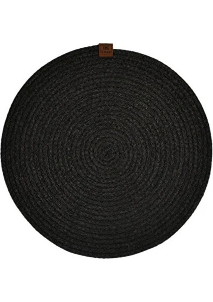 6 Adet Amerikan Servis Runner Supla Sunum Çeyiz Takım Örme Örgü Tabak Altı Yanmaz Füme Renk