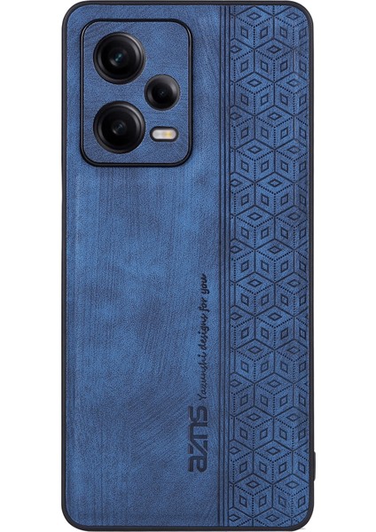 Xiaomi Redmi Için Note 12 Pro+ 5g Baskılı Desenli Telefon Kılıfı Düşüş Koşullu Pu Deri Kaplamalı Tpu Kapağı-Mavi (Yurt Dışından) fiyatları
