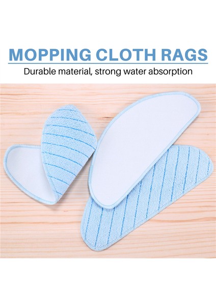 Yıkanabilir Paspas Pedleri Deebot Ozmo T9 T9 Max T9 T8 Elektrikli Süpürge Mikrofiber Mop Bezi Paçavra (Yurt Dışından)