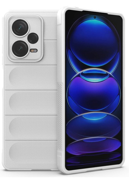 Xiaomi Redmi Için Note 12 Pro+ 5g Yumuşak Tpu Etkiye Dayanıklı Kılıf Sağlam Sistem Anti Anti Anti Anti Slip Telefon Kapağı-Beyaz (Yurt Dışından)
