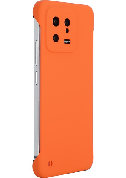 Xiaomi 13 5g Ka Mat Telefon Kılıfı Anti-Çizelge Sabit Pc Arka Kapak-Turuncu (Yurt Dışından)