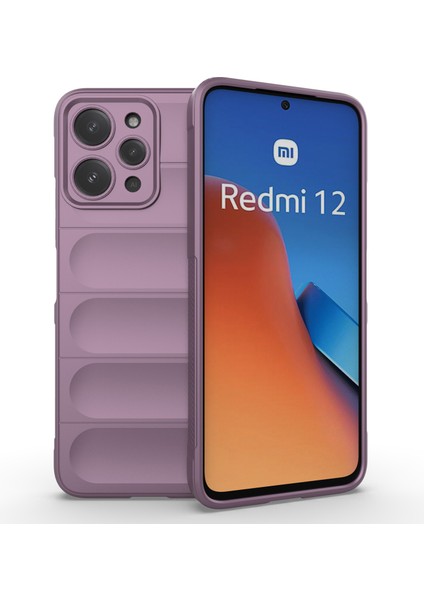 Xiaomi Redmi 12 4g Için Tpu Telefon Kılıfı Sağlam Damgalı Kapak-Light Purple (Yurt Dışından)