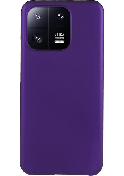Xiaomi 13 Pro 5g Sabit Pc Şok Geçirmez Telefon Kasası Parlak Yüzey Ka Kaplama Kaymaz Koruyucu Kapak-Mor (Yurt Dışından)