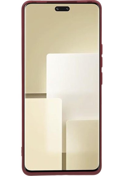 Xiaomi Civi Için 3 5g Yumuşak Tpu Telefon Kılıfı Elyaf Astar Şeker Renk Ka Telefon Kapağı-Şarap Kırmızısı (Yurt Dışından)