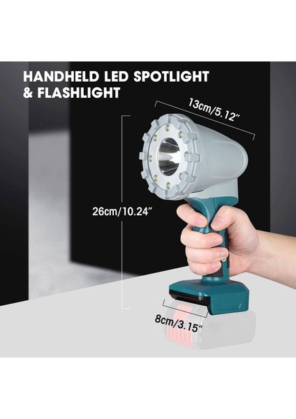 LED Çalışma Işığı Üç Hız Ayarlanabilir Taşınabilir Ev Acil Durum Işığı 18V Için Uygun (Yurt Dışından)