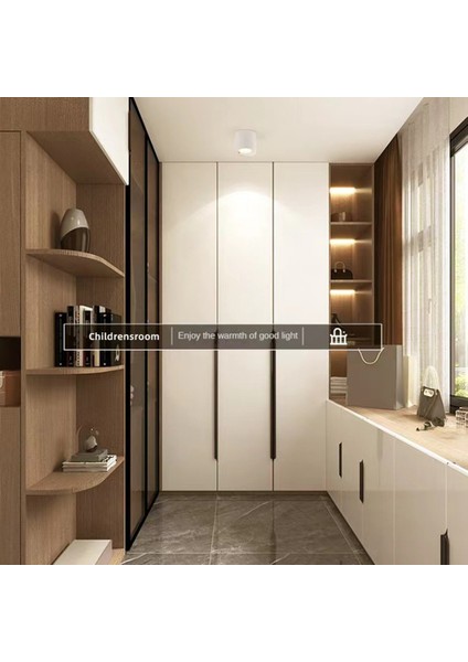 Insan Vücudu Indüksiyon Spot Işığı Tavan Sensörü Işık Lambası Oda Yüzeye Monte Edilmiş 12W Cob Sıva Altı Aydınlatma 3500K (Yurt Dışından)