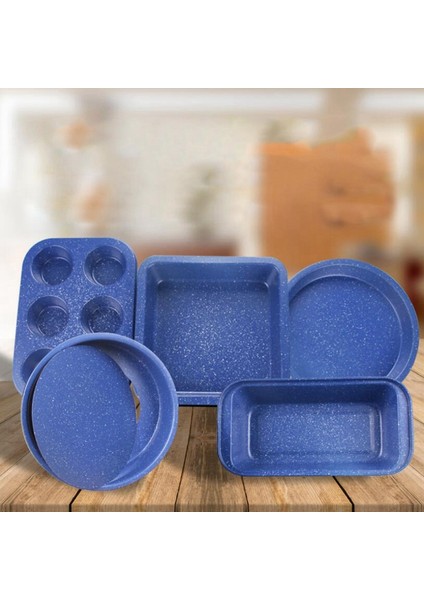5 Paket Yapışmaz Kek Kalıbı Tava Tepsi Bakeware Yuvarlak Kek Tavalar Somun Tost Ekmeği Kalıp Pişirme Tavaları Yapışmaz Pasta Araçları (Yurt Dışından)