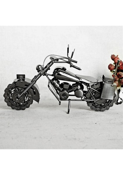 Erkekler Için Motosiklet Hediyeleri Benzersiz, Erkekler ve Kadınlar Için Doğum Günü Hediyeleri Biniciler, Vintage Ofis Dekoru, Hurda Metal Motosiklet Sanatı B (Yurt Dışından)