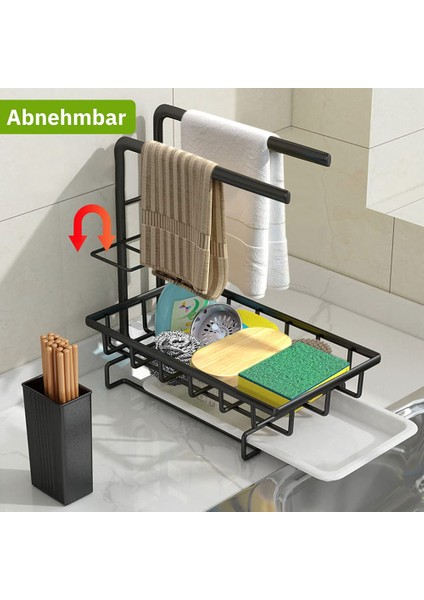 Damlama Tepsili Lavabo Düzenleyici, Depolama Mutfak Için Mutfak Düzenleyici, Süngerlik, Mutfak Gereç Tutacağı (Yurt Dışından)