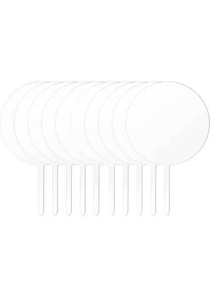 Yuvarlak Akrilik Kek Toppers Temizle Boş Daire Dıy Kek Topper Özel Düğün ve Doğum Günü Partisi Için Boşluklar (Yurt Dışından)