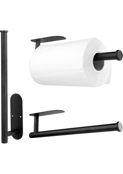 Mutfak Kendinden Yapışkanlı Rulo Raf Kağıt Havluluk Doku Askısı Rafı Tırnaksız Dolap Raf Çeşitli Eşyalar Aksesuarları, B (Yurt Dışından)