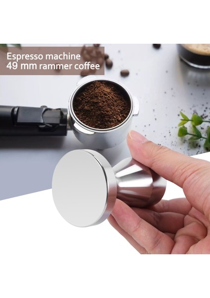 Paslanmaz Çelik Kahve Sabotaj Barista Espresso Sabotaj 49MM Taban Kahve Çekirdeği Presi (Yurt Dışından)
