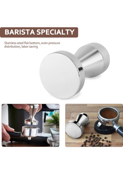 Paslanmaz Çelik Kahve Sabotaj Barista Espresso Sabotaj 49MM Taban Kahve Çekirdeği Presi (Yurt Dışından)
