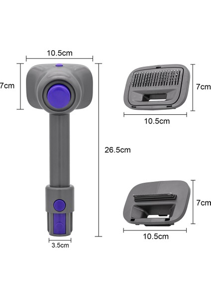 Evcil Hayvan Fırçası V15/V11/V10//V7 Elektrikli Süpürge Eki Evcil Hayvan Fırçası Pet Köpek Pet Emme Temizleme Aracı (Yurt Dışından) modelleri
