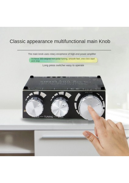 XY-T100H Bluetooth 5.0 Dijital Amplifikatör Kartı TPA3116D2 100WX2 Stereo Hıfı Ses Modülü, Ön Yüksek Bas Ayarı ile (Yurt Dışından)