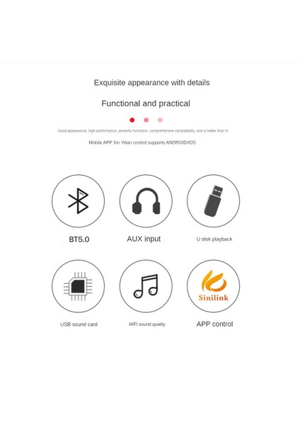 XY-T100H Bluetooth 5.0 Dijital Amplifikatör Kartı TPA3116D2 100WX2 Stereo Hıfı Ses Modülü, Ön Yüksek Bas Ayarı ile (Yurt Dışından)
