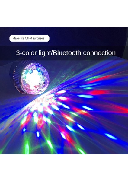E27 Disko Ampul Dönen LED Parti Ampul Partiler Için Strobe Işık-Rgb Çok Kristal Disko Topu Işık Strobe Ampul (Yurt Dışından)